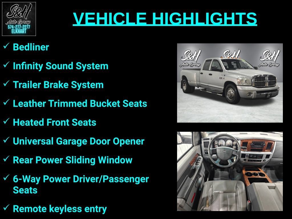 Used 2007 Dodge Ram 3500 Truck Laramie RWD image 3