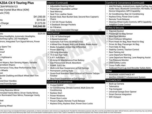 Certified 2023 MAZDA CX-9 Touring Plus AWD/4WD image 10