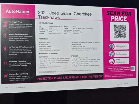 Used 2021 Jeep Grand Cherokee Trackhawk AWD/4WD image 23