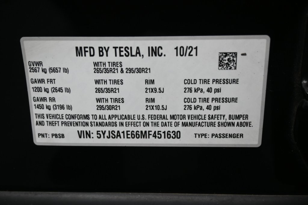Used 2021 Tesla Model S Plaid AWD/4WD image 6
