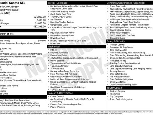 Used 2021 Hyundai Sonata SEL image 32