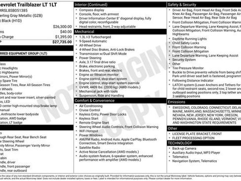 Used 2025 Chevrolet TrailBlazer LT image 20