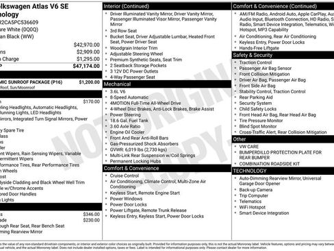 Used 2023 Volkswagen Atlas SE w/ Panoramic Sunroof Package image 10