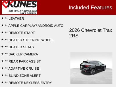 New 2026 Chevrolet Trax RS w/ Driver Confidence Package