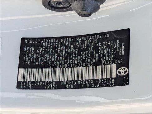 Certified 2025 Toyota Corolla LE FWD image 17