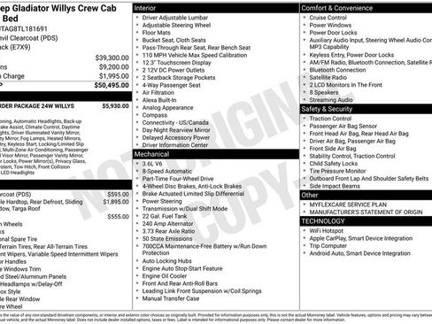 New 2026 Jeep Gladiator Mojave AWD/4WD image 9