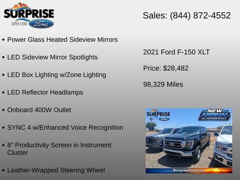 Used 2021 Ford F150 XLT w/ Equipment Group 302A High AWD/4WD image 21