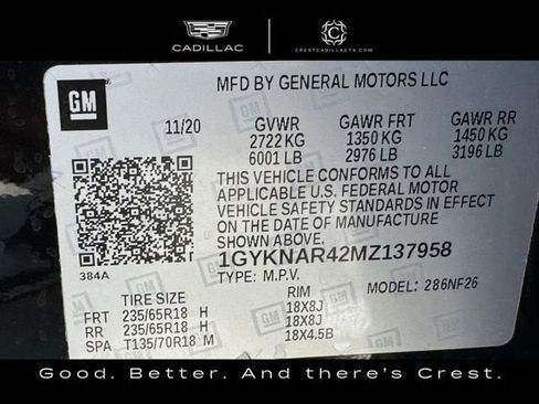 Used 2021 Cadillac XT5 Luxury w/ LPO, Floor Liner Package FWD image 31