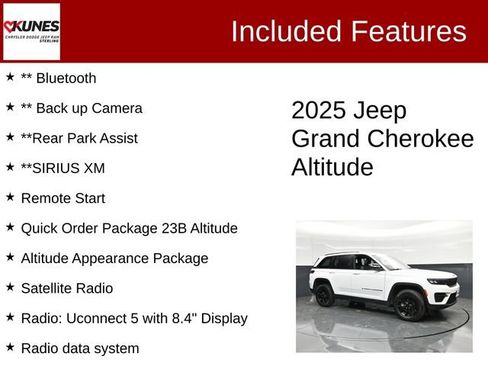 Used 2025 Jeep Grand Cherokee Altitude AWD/4WD image 3