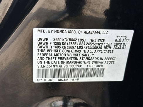 Used 2017 Honda Pilot Touring image 33