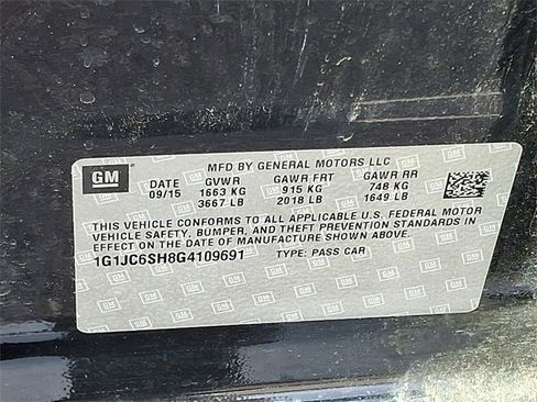 Used 2016 Chevrolet Sonic LT w/ Wheels and Fog Lamp Package image 19