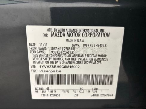 Used 2012 MAZDA MAZDA6 i Sport image 26