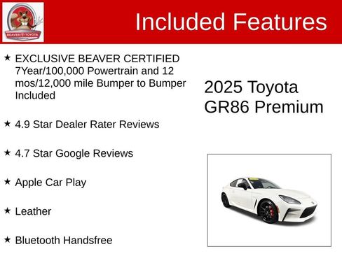 Used 2025 Toyota GR86 Premium w/ Performance Package RWD image 4