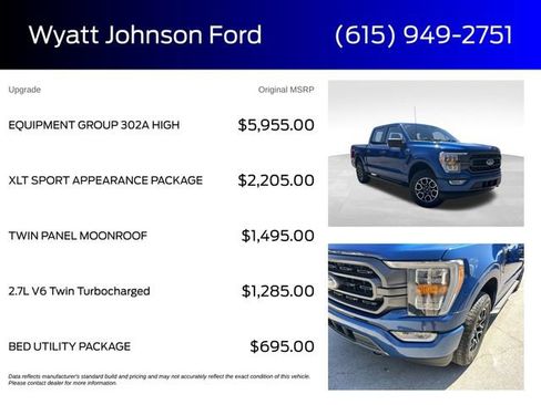 Used 2023 Ford F150 XLT w/ Equipment Group 302A High AWD/4WD image 5