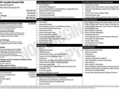Used 2023 GMC Acadia Denali w/ Denali Technology Package