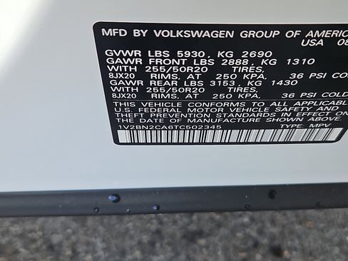 New 2026 Volkswagen Atlas SEL image 5