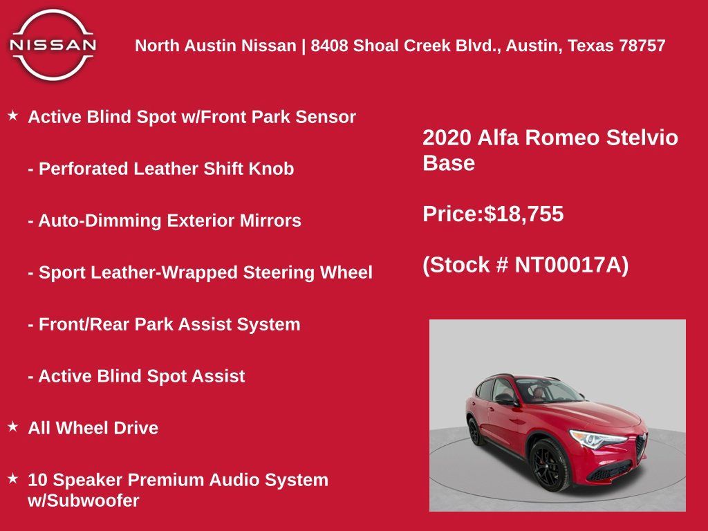 Used 2020 Alfa Romeo Stelvio AWD w/ Nero Edizione image 11