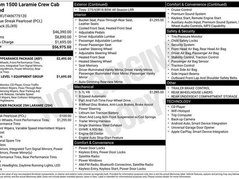 Used 2019 RAM 1500 Laramie w/ Sport Appearance Package AWD/4WD image 7