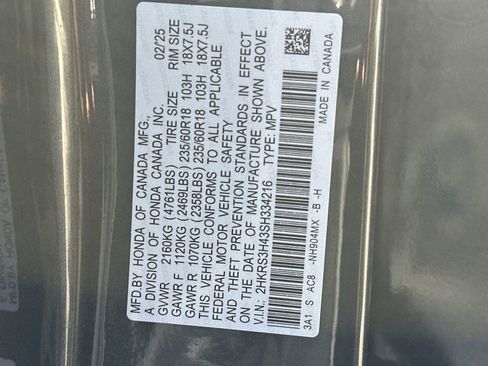 Certified 2025 Honda CR-V EX image 26