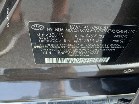 Used 2015 Hyundai Sonata Sport w/ Option Group 04 FWD image 10