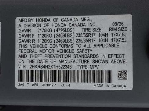 New 2026 Honda CR-V LX image 14