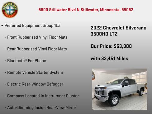 Used 2022 Chevrolet Silverado 3500 LTZ w/ LTZ Convenience Package image 10
