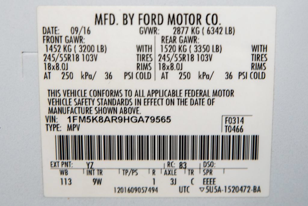 Used 2017 Ford Explorer 4WD Police Interceptor w/ Cargo Wiring Upfit Package image 24