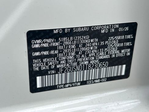 New 2026 Subaru Crosstrek 2.5i Limited w/ Crosstrek Mirror Package AWD/4WD image 31