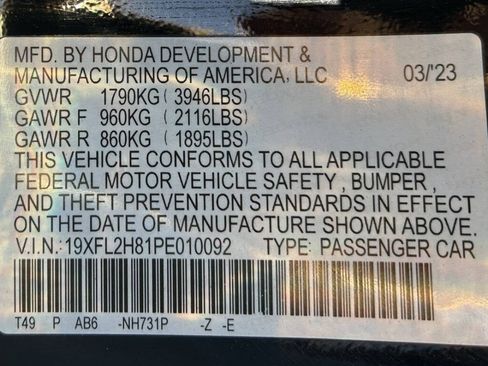 Used 2023 Honda Civic Sport image 14