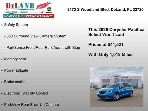 New 2026 Chrysler Pacifica Select FWD image 6
