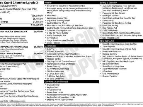 Used 2021 Jeep Grand Cherokee Laredo X AWD/4WD image 4