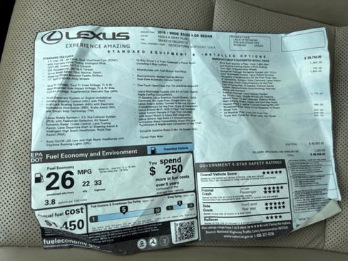 Used 2019 Lexus ES 350 image 25