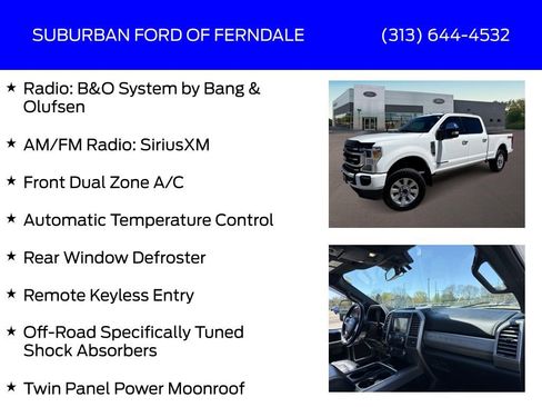 Used 2020 Ford F350 Platinum w/ FX4 Off-Road Package AWD/4WD image 9