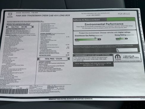 New 2026 RAM 3500 Tradesman AWD/4WD image 20