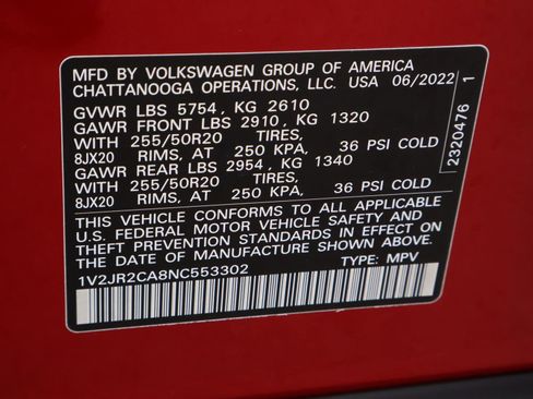 Used 2022 Volkswagen Atlas SE image 23