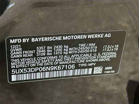 Used 2022 BMW X3 xDrive30i w/ Convenience Package image 33