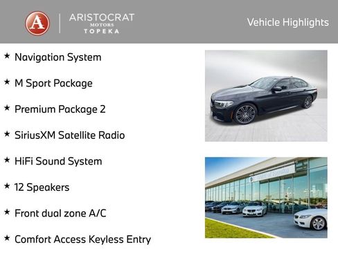 Used 2019 BMW 540i w/ M Sport Package RWD image 2