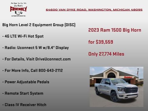 Used 2023 RAM 1500 Big Horn AWD/4WD image 30