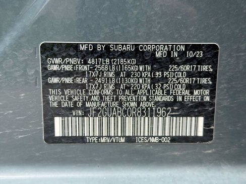 Certified 2024 Subaru Crosstrek 2.0i w/ Popular Package #1A AWD/4WD image 29