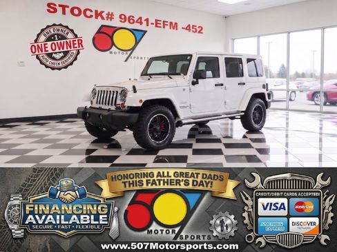 Used 2013 Jeep Wrangler Unlimited Sahara w/ Mopar Chrome Edition Group AWD/4WD image 1