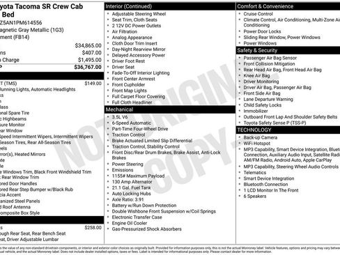 Used 2023 Toyota Tacoma SR AWD/4WD image 34