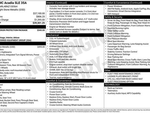 Used 2022 GMC Acadia SLE AWD/4WD image 29