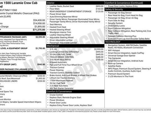 Used 2022 RAM 1500 Laramie w/ Sport Appearance Package AWD/4WD image 41