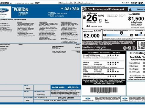 Used 2014 Ford Fusion S image 5