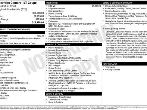 Used 2018 Chevrolet Camaro LT image 7