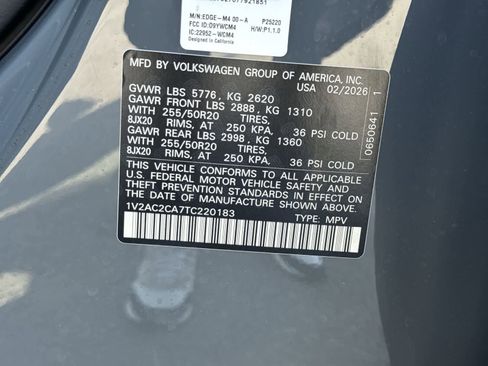 New 2026 Volkswagen Atlas Cross Sport SEL R-Line AWD/4WD image 36
