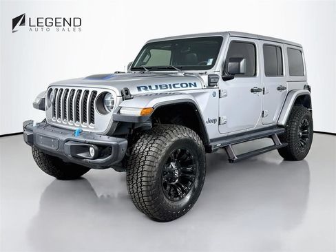 Used 2021 Jeep Wrangler Unlimited Rubicon 4xe w/ Steel Bumper Group AWD/4WD image 1