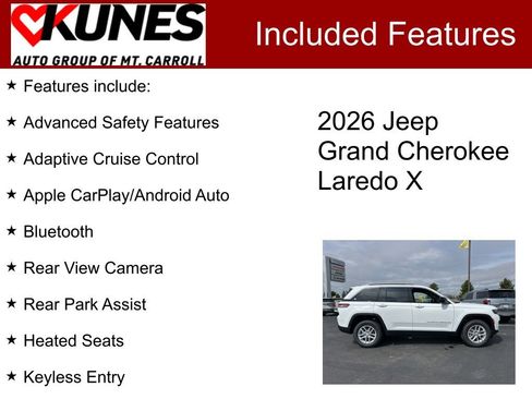 New 2026 Jeep Grand Cherokee Laredo X AWD/4WD image 3