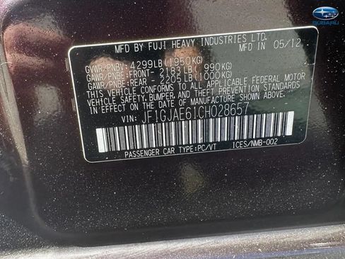 Used 2012 Subaru Impreza 2.0i Premium AWD/4WD image 15