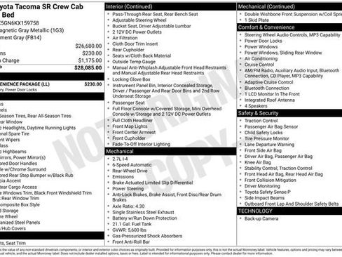 Used 2019 Toyota Tacoma SR w/ SR Convenience Package image 5